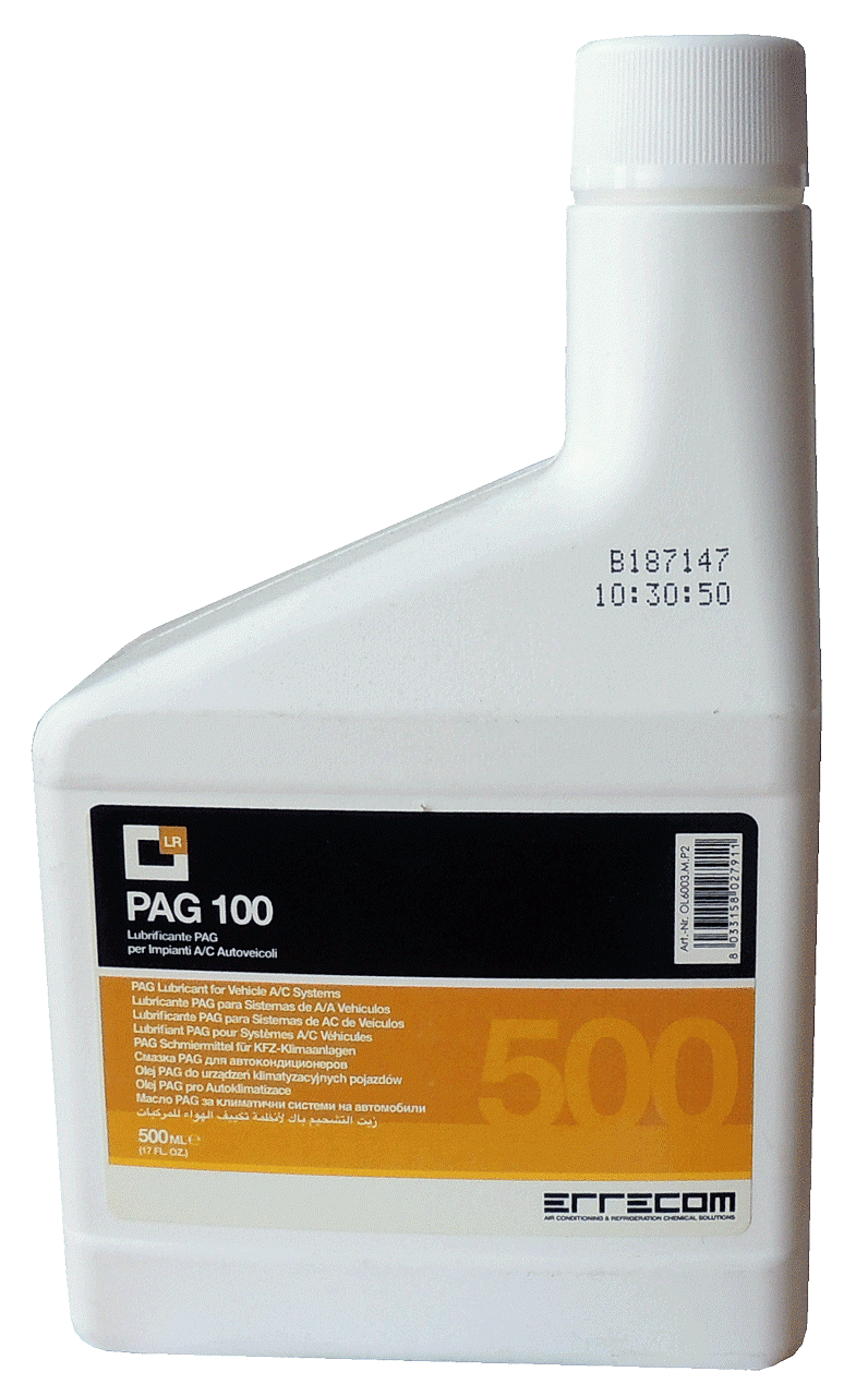 Синтетическое масло для заправки кондиционеров 0,5 литра LR-PAG 100