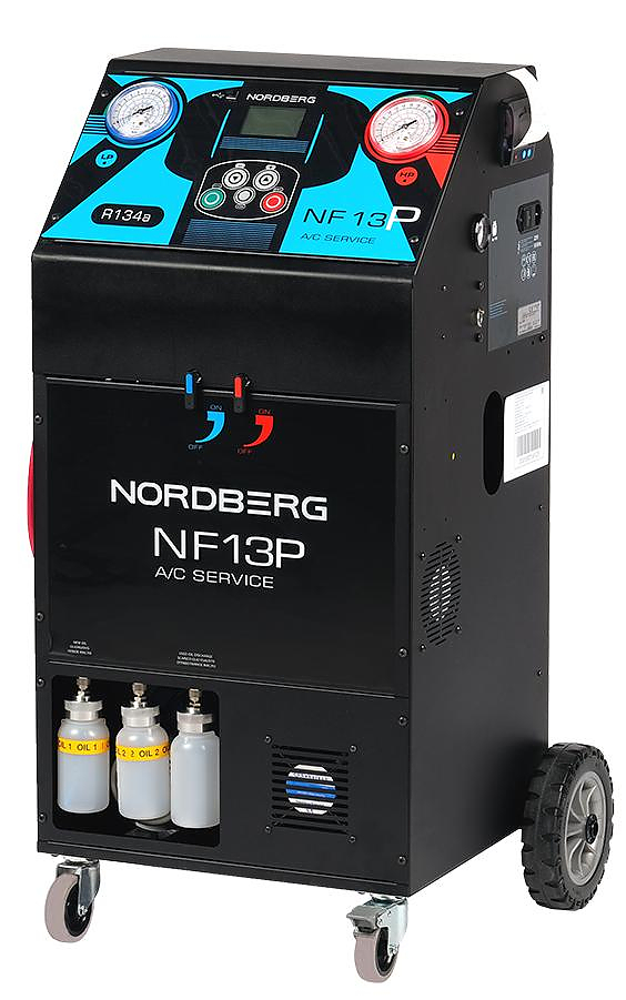 NF13P Автоматическая установка для заправки автомобильных кондиционеров, 10 кг с принтером NORDBERG (Италия)