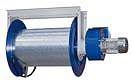 Катушка механическая для вытяжного шланга диам.100 мм (длиной 10м) с вентилятором 0,37 кВт ARCA-100-PB Filcar