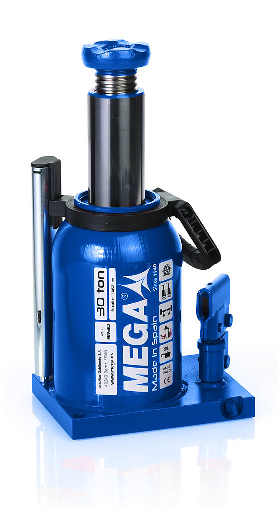 BR30 Домкрат бутылочный г/п 30000 кг. MEGA (Испания)