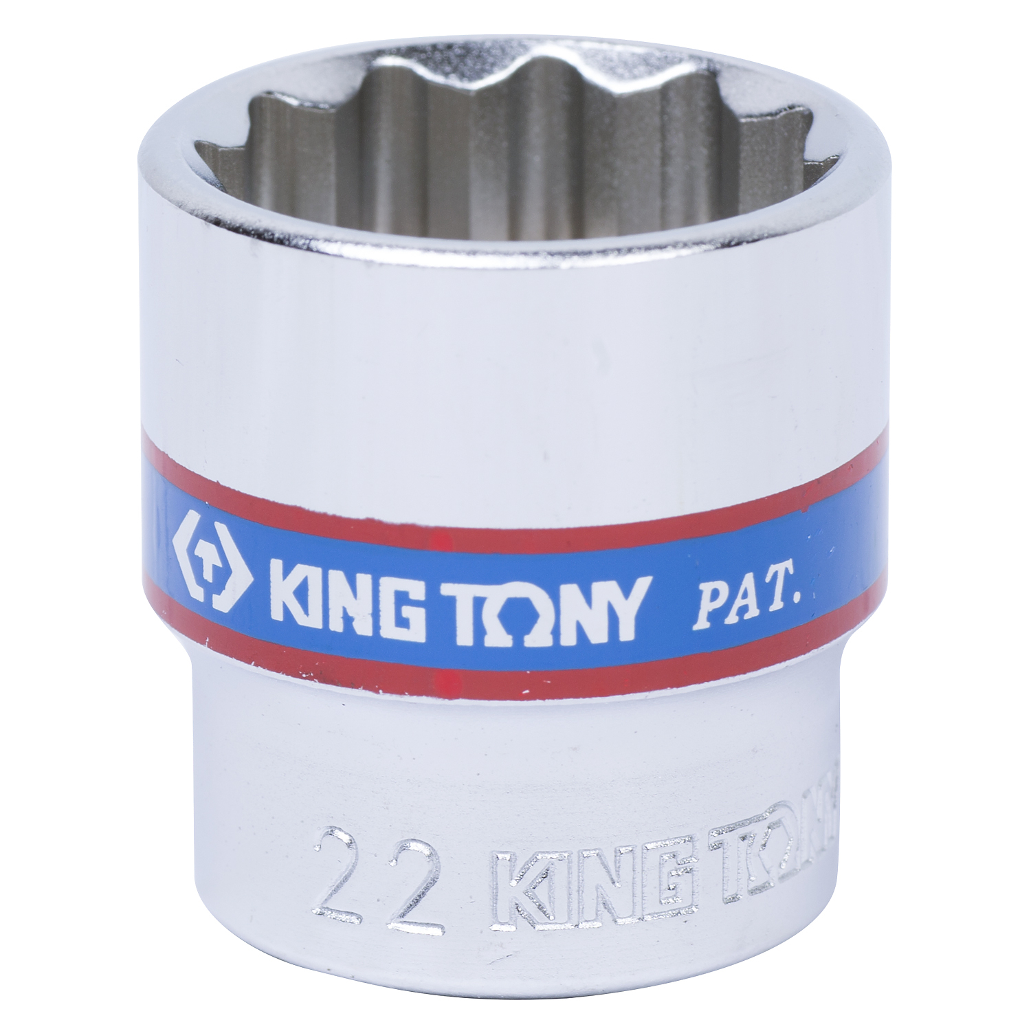 333022M KING TONY Головка торцевая стандартная двенадцатигранная 3/8", 22 мм