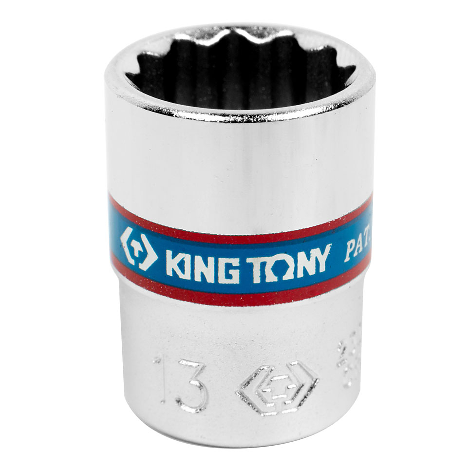 233013M KING TONY Головка торцевая стандартная двенадцатигранная 1/4", 13 мм