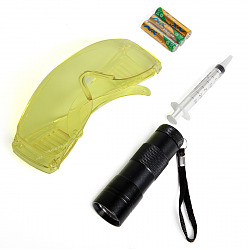 CT-M1027 Набор для обнаружения утечек фреона, UV лампа + очки Car-Tool CT-M1027