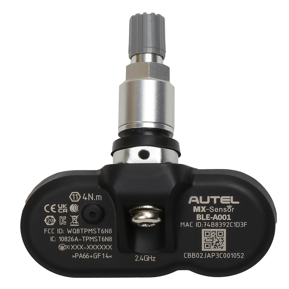 Датчик TPMS Autel MX BLE-A001 Bluetooth, зажимной, программ., универс., металл, серебро