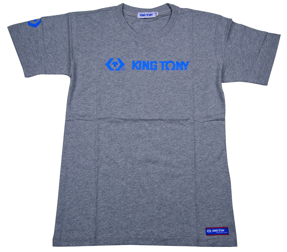Футболка с логотипом бренда "KING TONY" (размер: XL), серая KING TONY ZS142G-XL