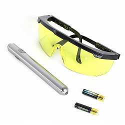 CT-M1031 UV набор для поиска утечек фреона, фонарик + очки Car-tool CT-M1031