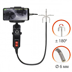 IC-V201 Видеоэндоскоп управляемый USB, 1Мп, 1280x720, 0.8м, 6мм, 360° iCartool IC-V201