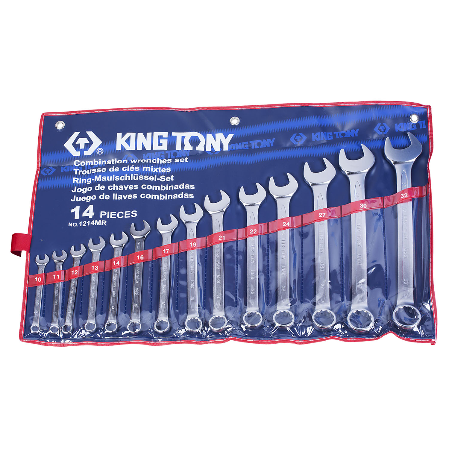 1214MR KING TONY Набор комбинированных ключей, 10-32 мм, 14 предметов