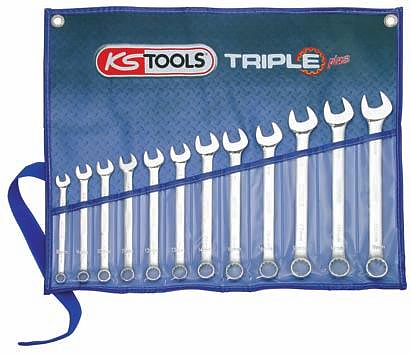 KS-Tools 5160660 Ключи комбинированные 8-19 мм. мультипрофиль, набор 12 предметов