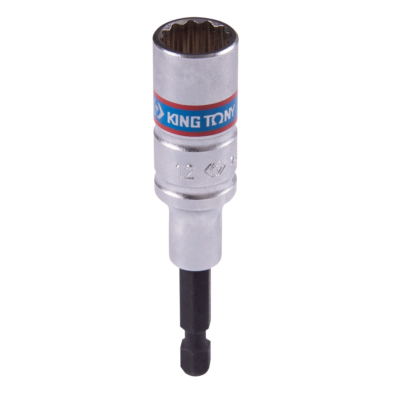 Головка для шуруповерта двенадцатигранная 1/4", 12 мм, L = 80 мм KING TONY 76B812M