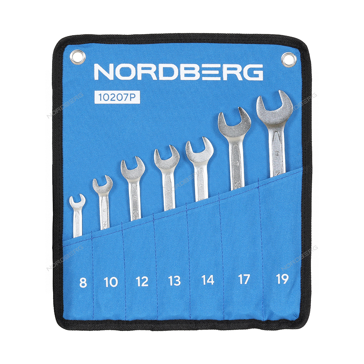 Набор ключей комбинированных 7 шт, планшет тетрон NORDBERG 10207P