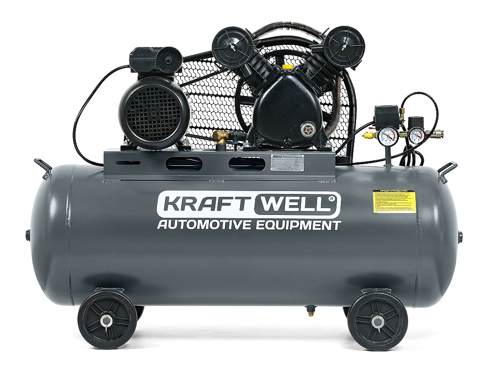 KraftWell SPIRUS 420A Компрессор поршневой 420 л/мин, 10 бар, 100 л, 380В