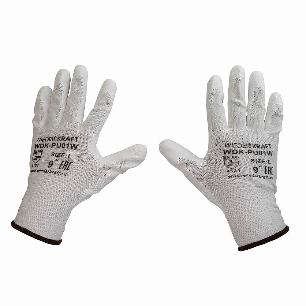 Перчатки защитные WDK-PU01W/XL