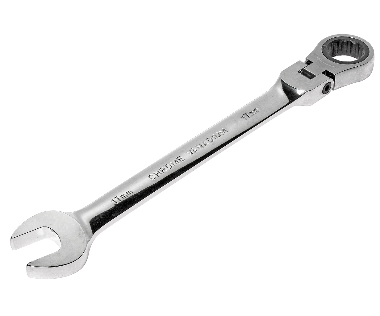 JTC-3457 Ключ комбинированный 17х17мм трещоточный шарнирный JTC