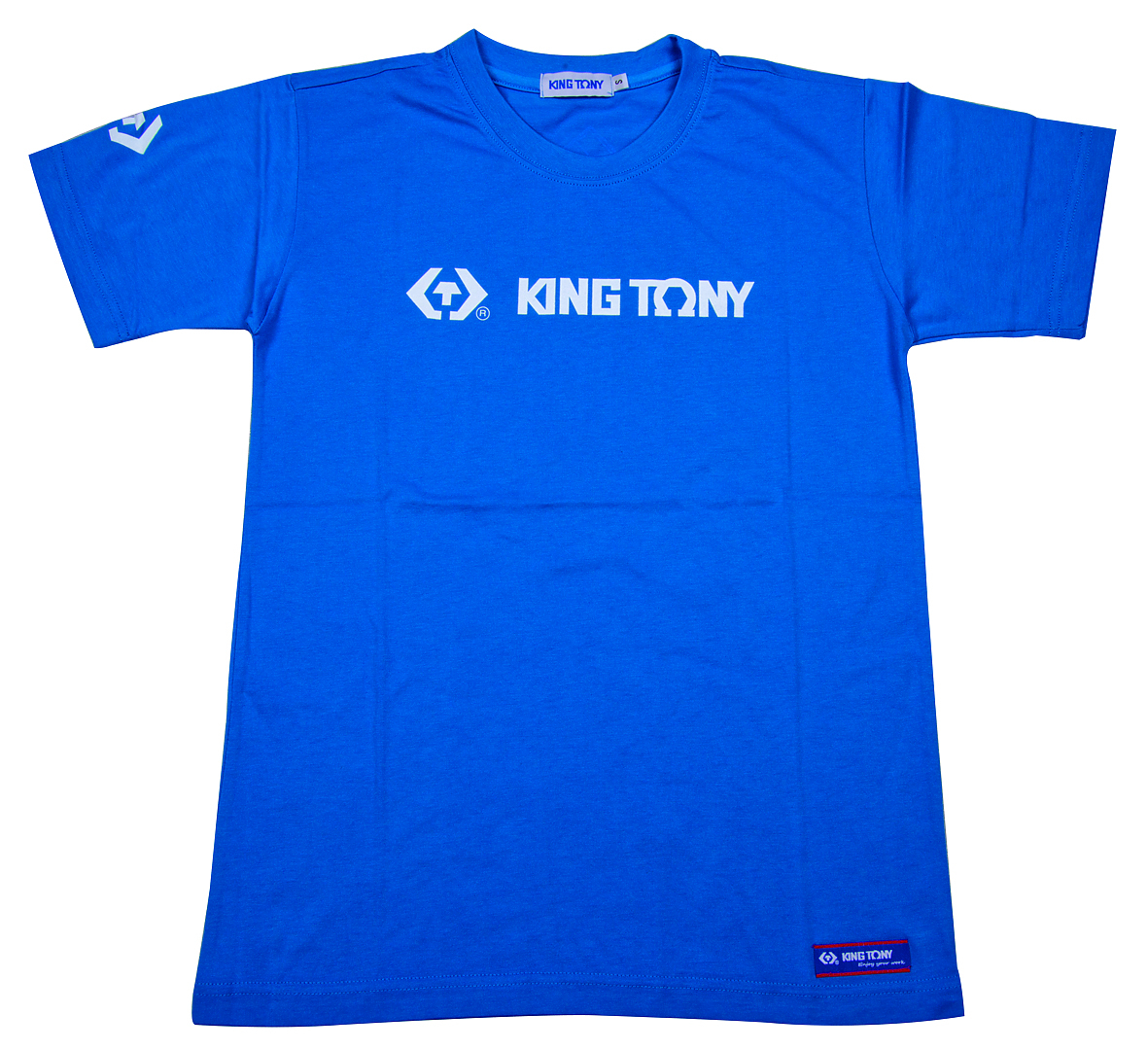 Футболка с логотипом бренда "KING TONY" (размер: S), синяя KING TONY ZS142B-S