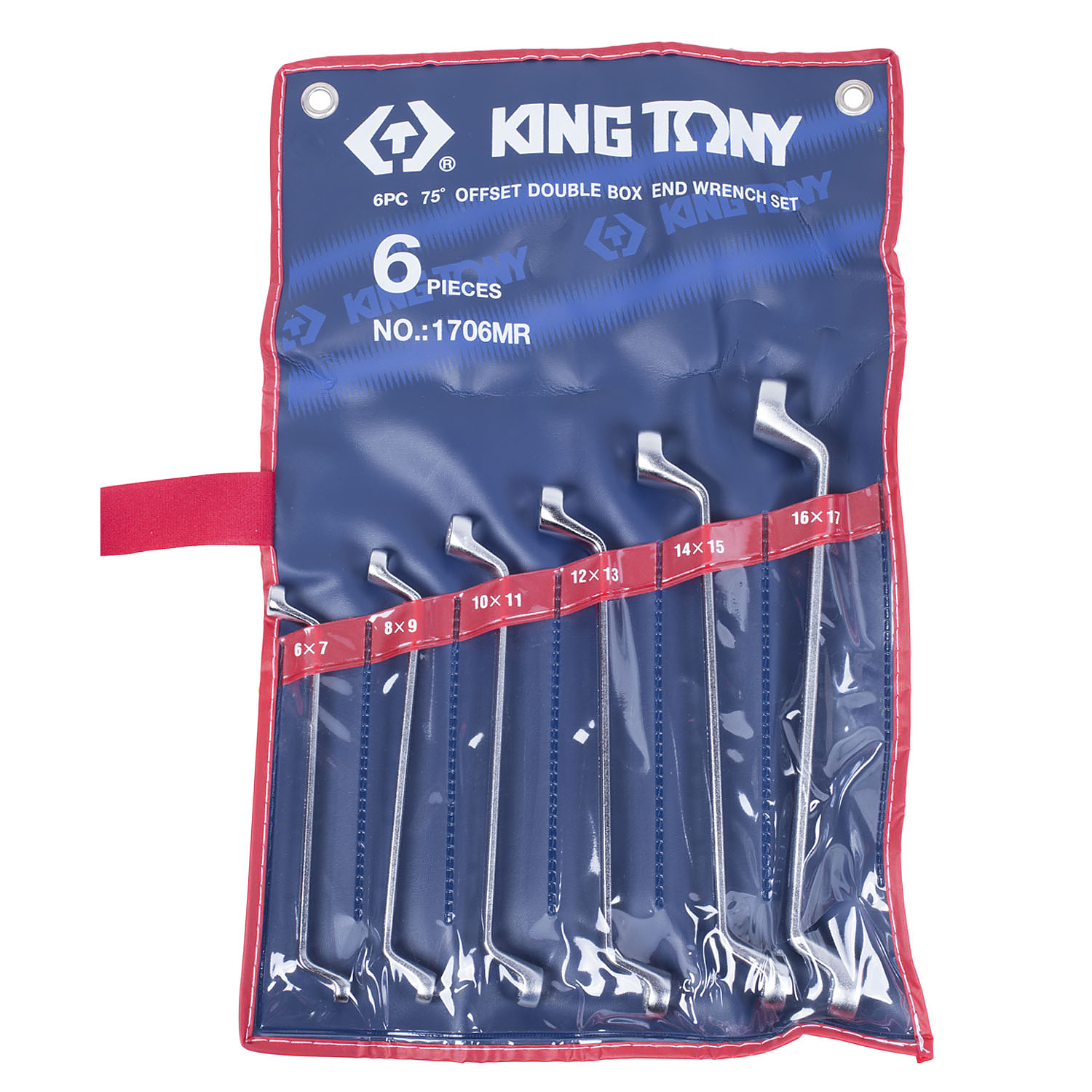 1706MR KING TONY Набор накидных ключей, 6-17 мм, 6 предметов