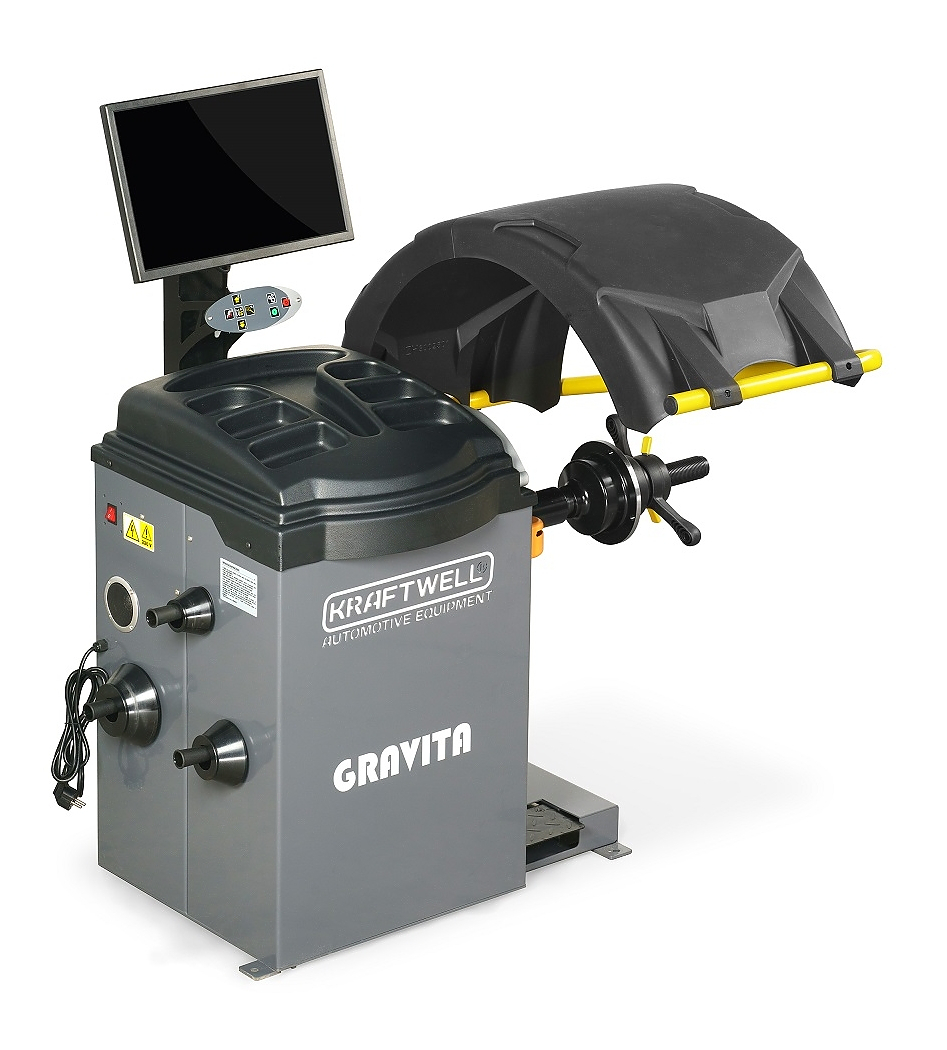 KraftWell KRW245 Балансировочный станок автоматический с ЖК монитором 19" GRAVITA