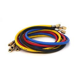Шланги заправочные 3 шт. синий и красный (3м) желтый (1,5м) Car-Tool CT-M1009