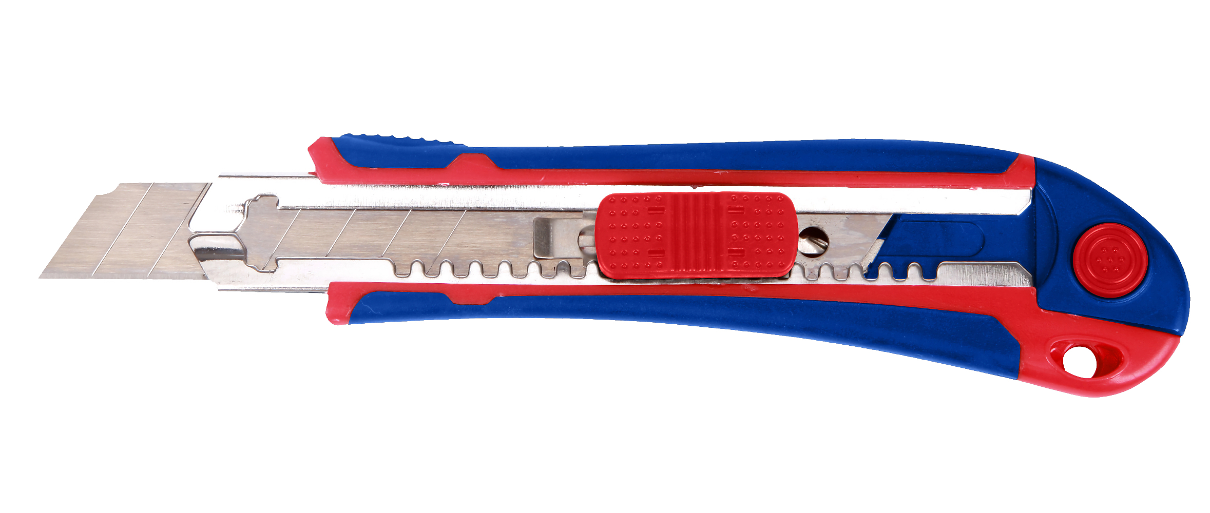 Нож универсальный выдвижной пластмассовый 18мм с автозагрузкой WP212011 WORKPRO