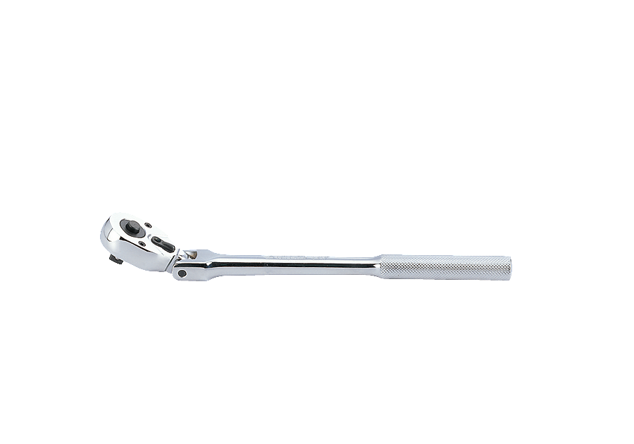 Трещотка 3/8", 280 мм, 32 зубца, флажковая с кнопкой, шарнирная KING TONY 3781-11F