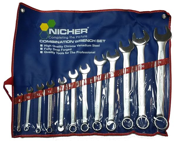 Ключи комбинированные 27-420MA-S12C-NR (набор 12шт) NICHER®