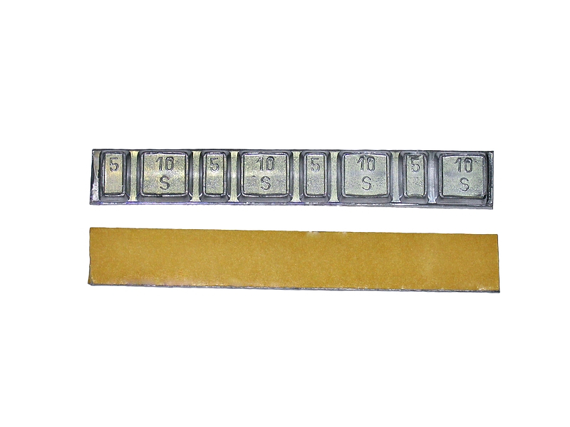 CLIPPER грузик 0041 штампованный на желтой ленте 60гр. (набор 50шт.)