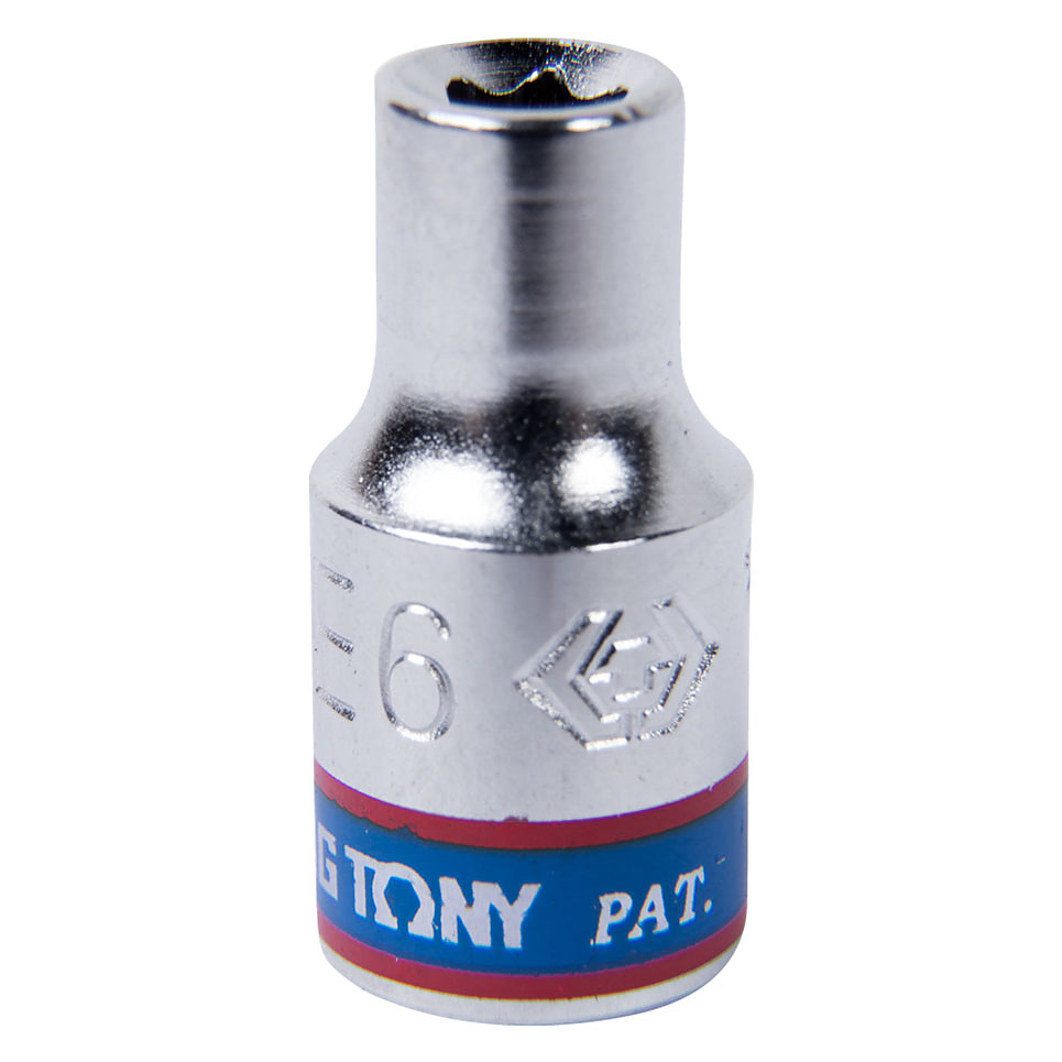 237506M KING TONY Головка торцевая TORX Е-стандарт 1/4", E6, L = 24 мм